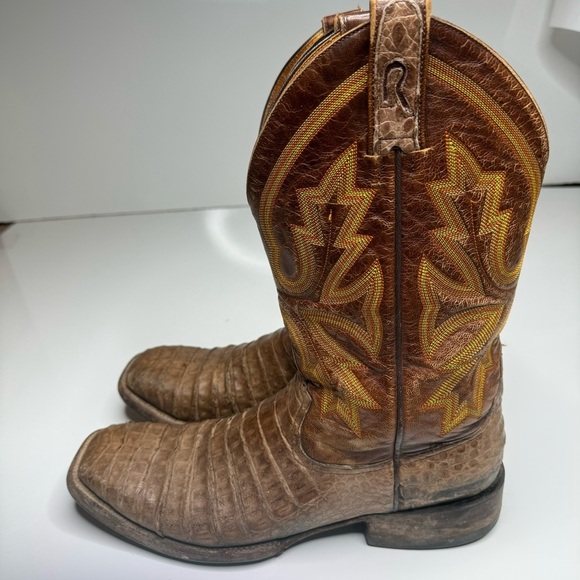 Rod Patrick Caiman Exotic Cowboy Boots Western Sz 11.5 AA - Picture 5 of 9